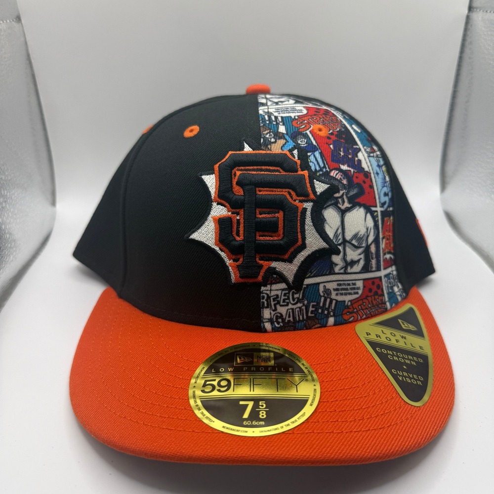 New Era 59FIFTY San Francisco Giants Comic Book Hat Low Profile 7 5/8 60692985